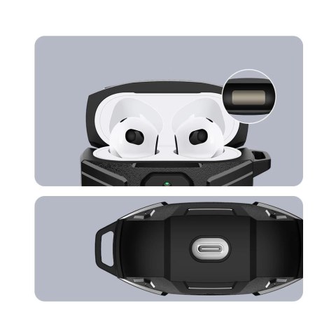 Nillkin Explorer Case etui do AirPods 3 pancerny pokrowiec na słuchawki niebieski