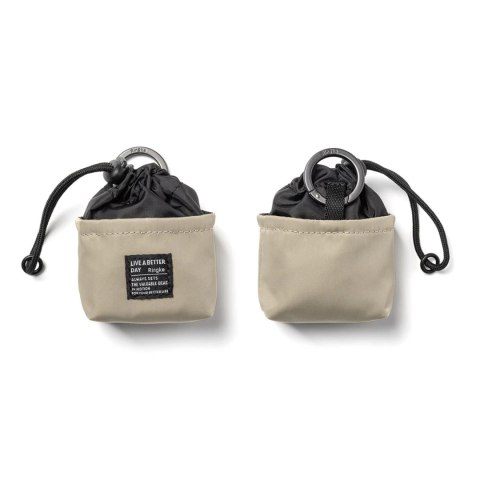 Ringke Mini Pouch torba pokrowiec etui Bucket Bag na słuchawki drobiazgi beżowy (BG08508RS)