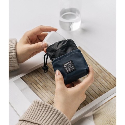 Ringke Mini Pouch torba pokrowiec etui Bucket Bag na słuchawki drobiazgi granatowy (BG08515RS)