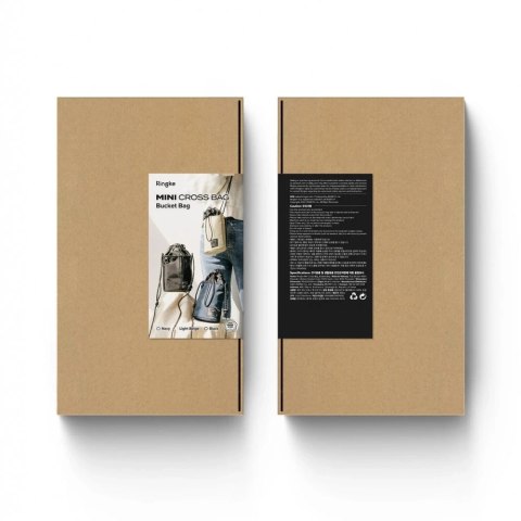 Ringke Mini Pouch torba pokrowiec etui Cross Bag na słuchawki drobiazgi czarny (BG08461RS)