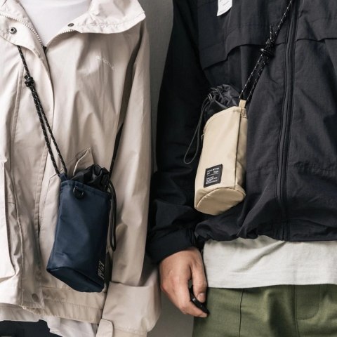 Ringke Mini Pouch torba pokrowiec etui Cross Bag na słuchawki drobiazgi czarny (BG08461RS)