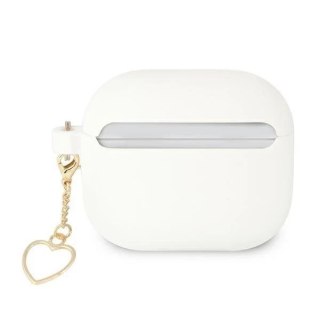 Guess GUA3LSCHSH AirPods 3 cover biały/white Silicone Charm Collection