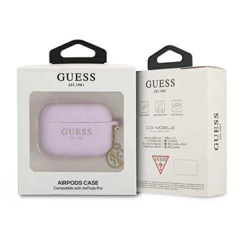 Guess GUAPLSC4EU AirPods Pro cover fioletowy/purple Charm Collection