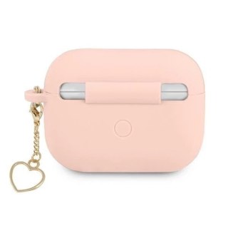 Guess GUAPLSCHSP AirPods Pro cover różowy/pink Silicone Charm Collection