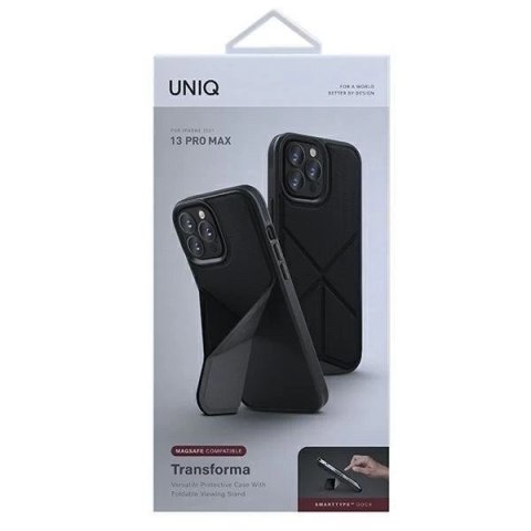 UNIQ etui Transforma iPhone 13 Pro Max 6,7" czarny/ebony black MagSafe