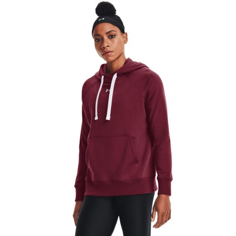 Bluza damska Under Armour Rival Fleece HB Hoodie burgund 1356317 627 Bluza damska Under Armour Rival Fleece HB Hoodie burgund 1356317 627