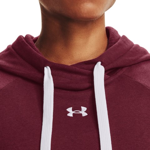 Bluza damska Under Armour Rival Fleece HB Hoodie burgund 1356317 627 Bluza damska Under Armour Rival Fleece HB Hoodie burgund 1356317 627