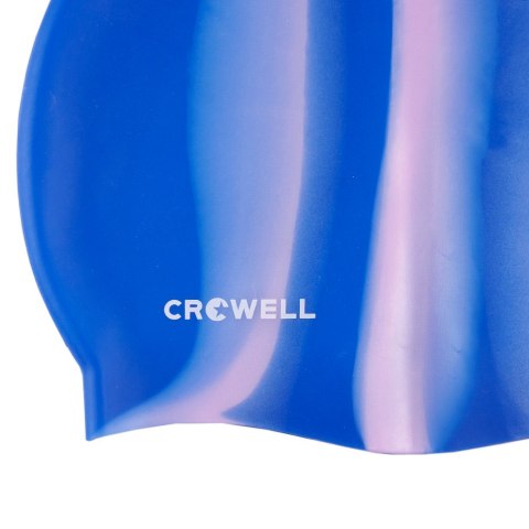 Czepek pływacki silikonowy Crowell Multi Flame niebiesko-różowy kol.06 Czepek pływacki silikonowy Crowell Multi Flame niebiesko-różowy kol.06