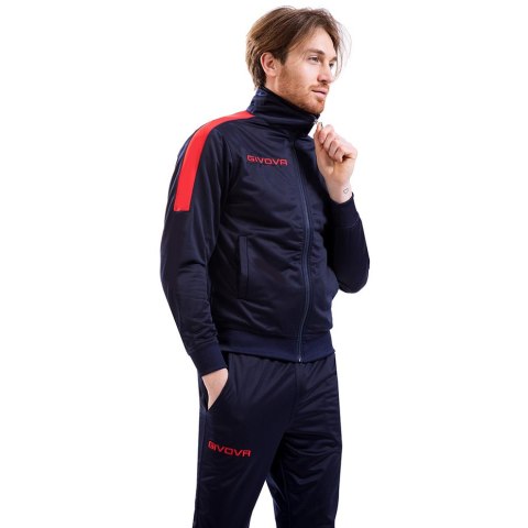 Dres Givova Tuta Revolution granatowo-czerwony TR033 0412 Dres Givova Tuta Revolution granatowo-czerwony TR033 0412
