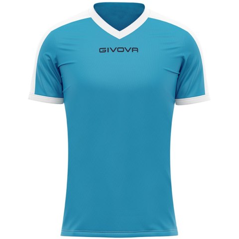 Koszulka Givova Revolution Interlock błękitno-biała MAC04 0503 Koszulka Givova Revolution Interlock błękitno-biała MAC04 0503