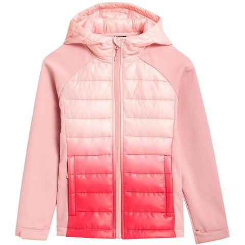 Kurtka dla dziewczynki 4F softshell jasny róż HJZ21 JSFD002 56S Kurtka dla dziewczynki 4F softshell jasny róż HJZ21 JSFD002 56S