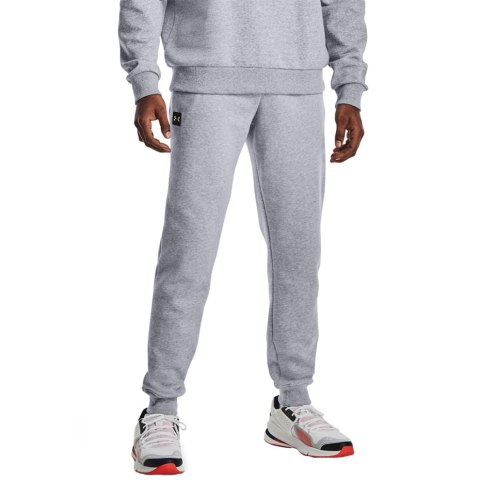 Spodnie męskie Under Armour Rival Fleece Jogger jasnoszare 1357128 011 Spodnie męskie Under Armour Rival Fleece Jogger jasnoszare 1357128 011