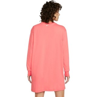 Sukienka damska Nike Nsw LS Dress Prnt różowa DO2580 603