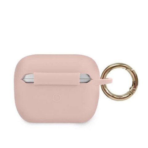 Guess GUACAPLSTLPI AirPods Pro cover rózowy/pink Silicone Triangle Logo