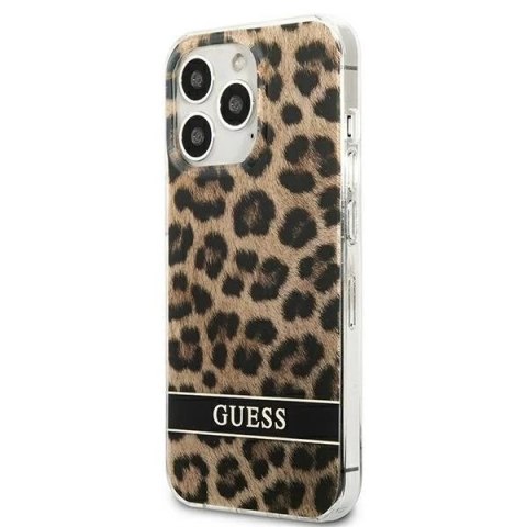 Guess GUHCP13XHSLEOW iPhone 13 Pro Max 6,7"brązowy/brown hardcase Leopard