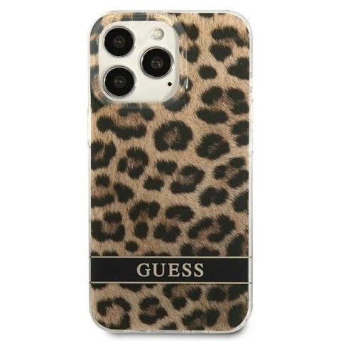 Guess GUHCP13XHSLEOW iPhone 13 Pro Max 6,7"brązowy/brown hardcase Leopard