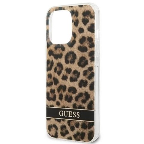 Guess GUHCP13XHSLEOW iPhone 13 Pro Max 6,7"brązowy/brown hardcase Leopard