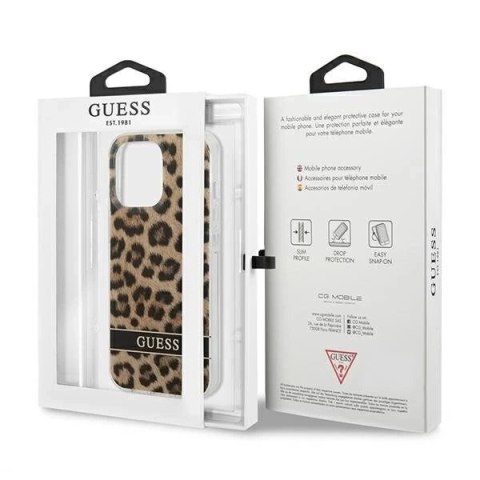 Guess GUHCP13XHSLEOW iPhone 13 Pro Max 6,7"brązowy/brown hardcase Leopard