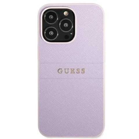 Guess GUHCP13XPSASBPU iPhone 13 Pro Max 6,7" fioletowy/purple hardcase Saffiano Stripe
