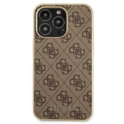 Guess GUHMP13LG4GB iPhone 13 Pro / 13 6,1" brązowy/brown hard case 4G Collection Magsafe