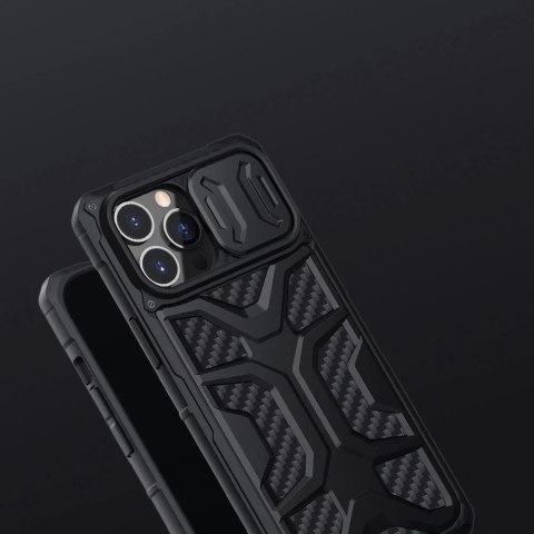 Nillkin Adventruer Case etui do iPhone 13 Pro Max pancerny pokrowiec z osłoną na aparat czerwony
