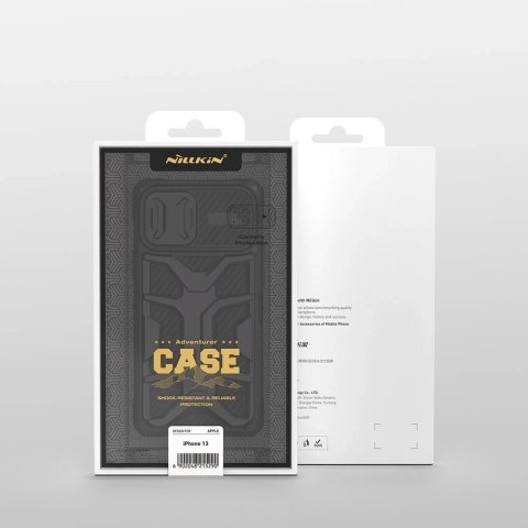 Nillkin Adventruer Case etui do iPhone 13 pancerny pokrowiec z osłoną na aparat czarny