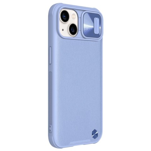 Nillkin CamShield Leather Case etui do iPhone 13 pokrowiec z osłoną na aparat fioletowy