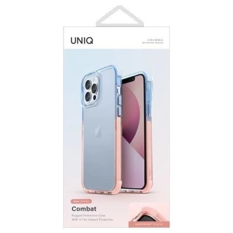 UNIQ etui Combat Duo iPhone 13 Pro / 13 6,1" niebiesko-różowy/blue-pink