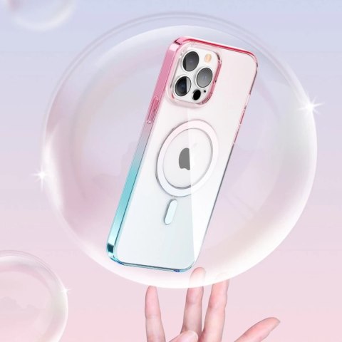 Kingxbar PQY Gradient Series magnetyczne etui do iPhone 13 Pro obudowa pokrowiec przezroczysty (kompatybilne z MagSafe)