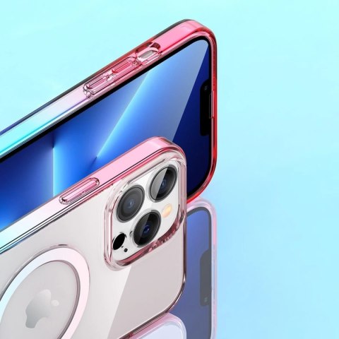 Kingxbar PQY Gradient Series magnetyczne etui do iPhone 13 Pro obudowa pokrowiec przezroczysty (kompatybilne z MagSafe)