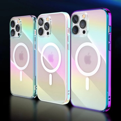 Kingxbar PQY Nebula Series magnetyczne etui do iPhone 13 obudowa pokrowiec biały (kompatybilne z MagSafe)