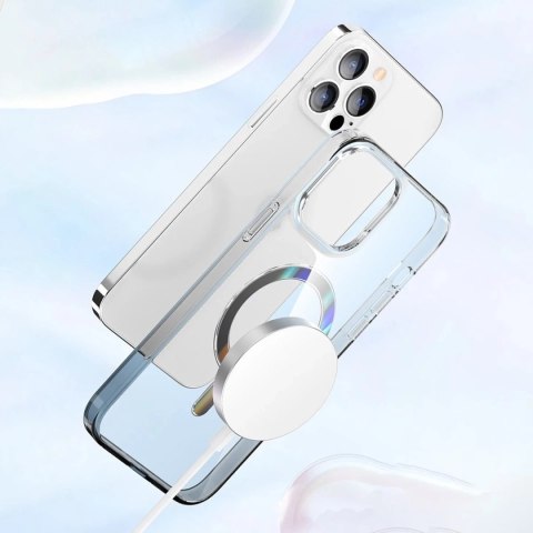 Kingxbar PQY Pure Series magnetyczne etui do iPhone 13 obudowa pokrowiec niebieski (kompatybilne z MagSafe)