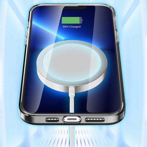 Kingxbar PQY Pure Series magnetyczne etui do iPhone 13 obudowa pokrowiec niebieski (kompatybilne z MagSafe)