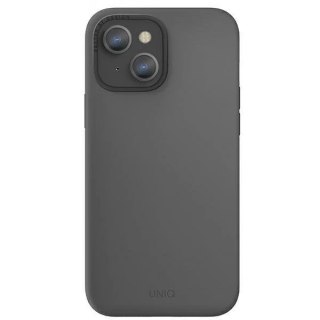 UNIQ etui Lino Hue iPhone 13 6,1" szary/charcoal grey MagSafe