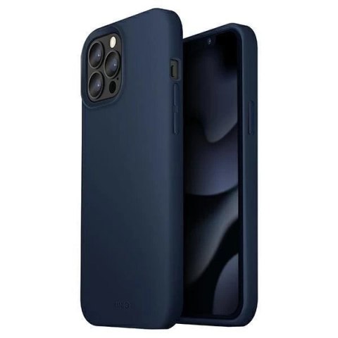 UNIQ etui Lino iPhone 13 Pro Max 6,7" niebieski/marine blue