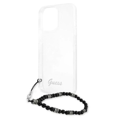 Guess GUHCP13XKPSBK iPhone 13 Pro Max 6,7" Transparent hardcase Black Pearl