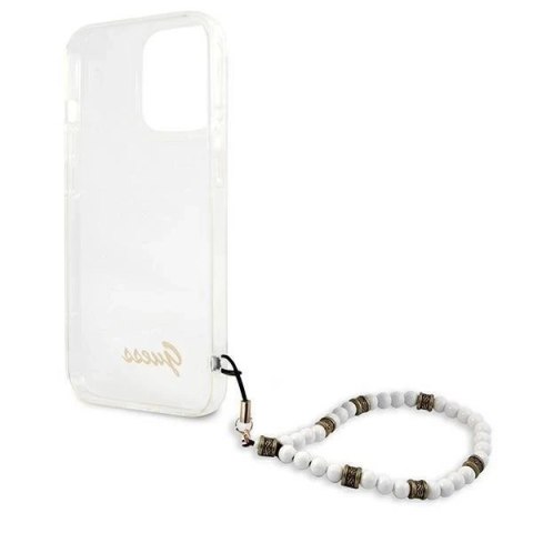 Guess GUHCP13XKPSWH iPhone 13 Pro Max 6,7" Transparent hardcase White Pearl