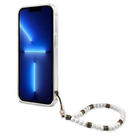 Guess GUHCP13XKPSWH iPhone 13 Pro Max 6,7" Transparent hardcase White Pearl