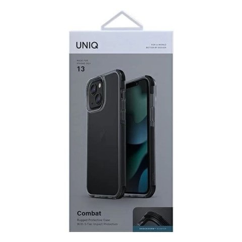 UNIQ etui Combat iPhone 13 6,1" czarny/carbon black