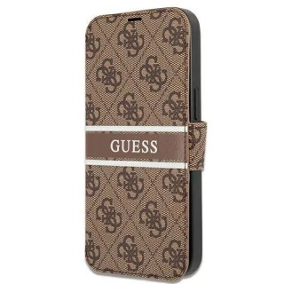 Guess GUBKP13L4GDBR iPhone 13 Pro / 13 6,1" brązowy/brown book 4G Stripe