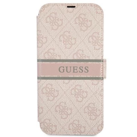 Guess GUBKP13S4GDPI iPhone 13 mini 5,4" różowy/pink book 4G Stripe