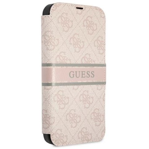 Guess GUBKP13S4GDPI iPhone 13 mini 5,4" różowy/pink book 4G Stripe