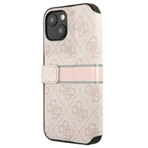 Guess GUBKP13S4GDPI iPhone 13 mini 5,4" różowy/pink book 4G Stripe