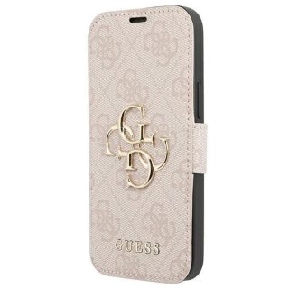 Guess GUBKP13S4GMGPI iPhone 13 mini 5,4" różowy/pink book 4G Big Metal Logo