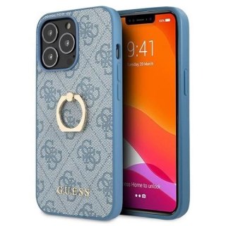 Guess GUHCP13L4GMRBL iPhone 13 Pro / 13 6,1" niebieski/blue hardcase 4G with ring stand