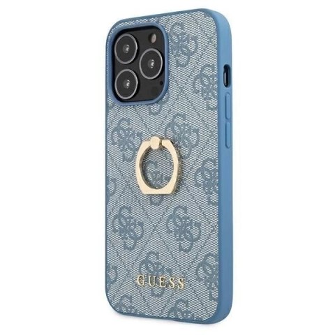 Guess GUHCP13L4GMRBL iPhone 13 Pro / 13 6,1" niebieski/blue hardcase 4G with ring stand