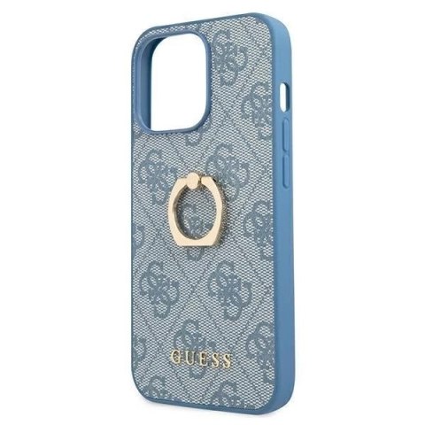 Guess GUHCP13L4GMRBL iPhone 13 Pro / 13 6,1" niebieski/blue hardcase 4G with ring stand