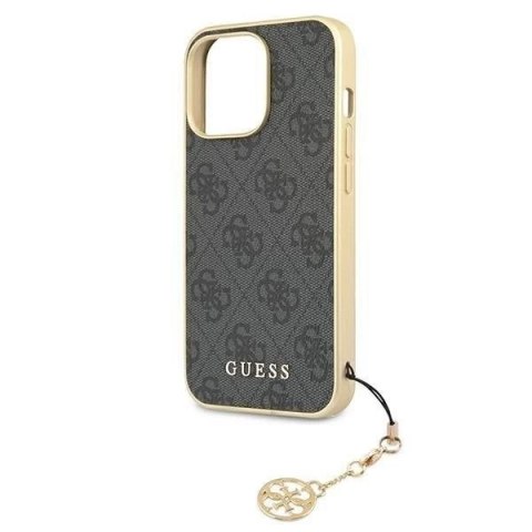 Guess GUHCP13LGF4GGR iPhone 13 Pro / 13 6,1" szary/grey hardcase 4G Charms Collection