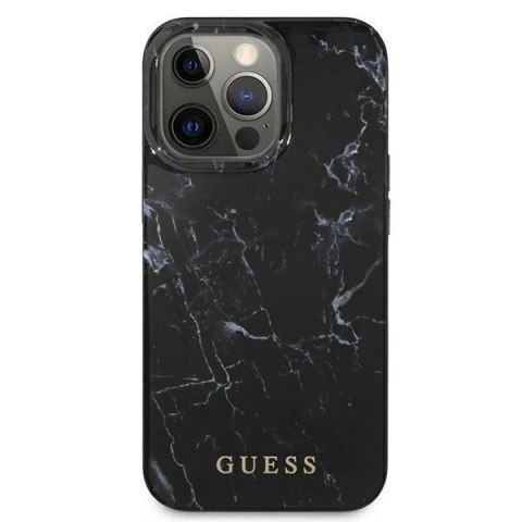 Guess GUHCP13LPCUMABK iPhone 13 Pro / 13 6,1" czarny/black hardcase Marble