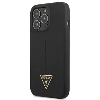 Guess GUHCP13LSLTGK iPhone 13 Pro / 13 6,1" czarny/black hardcase Silicone Triangle
